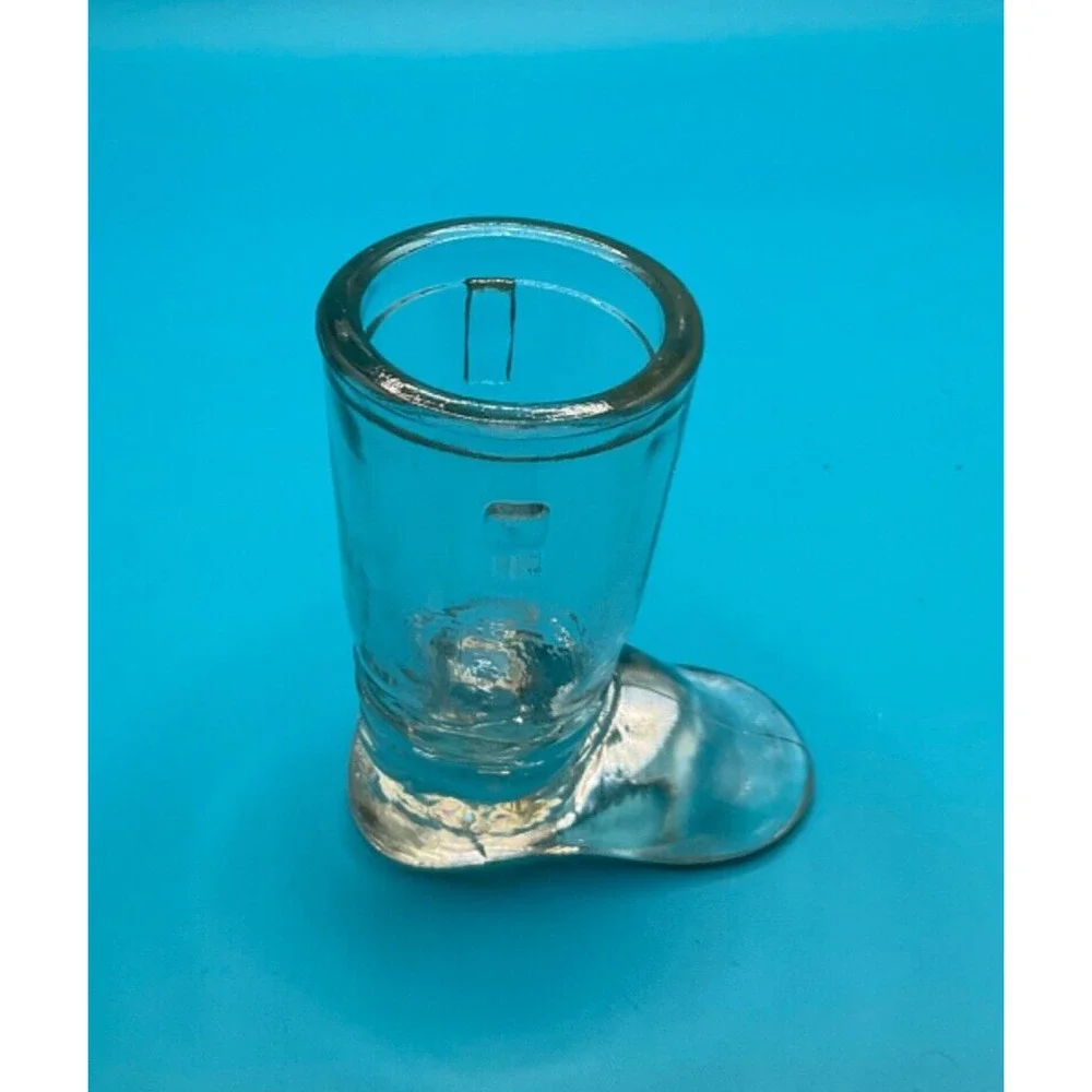 Vintage‎ Cowboy Glass Toothpick Holder/Shot Glass - 3